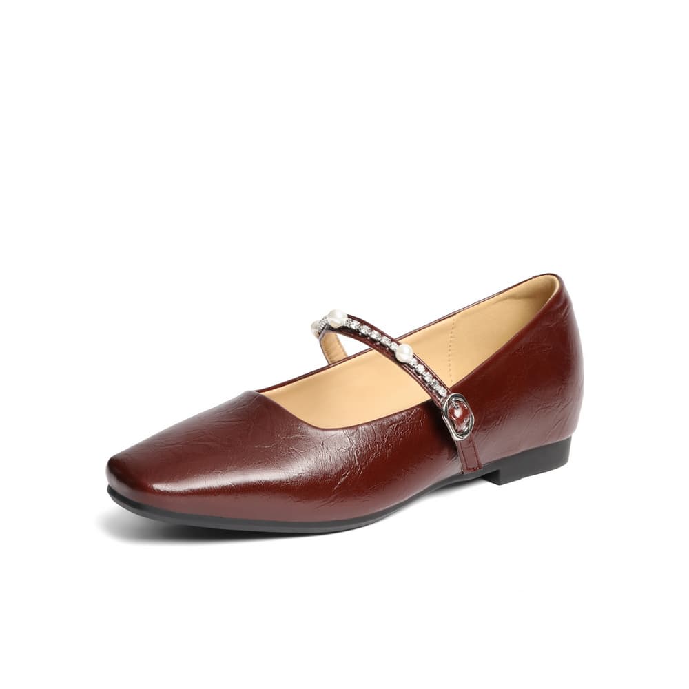 BELLE Тонкие и без объема Туфли Мэри Джейн 1CM Женские - изображение 2