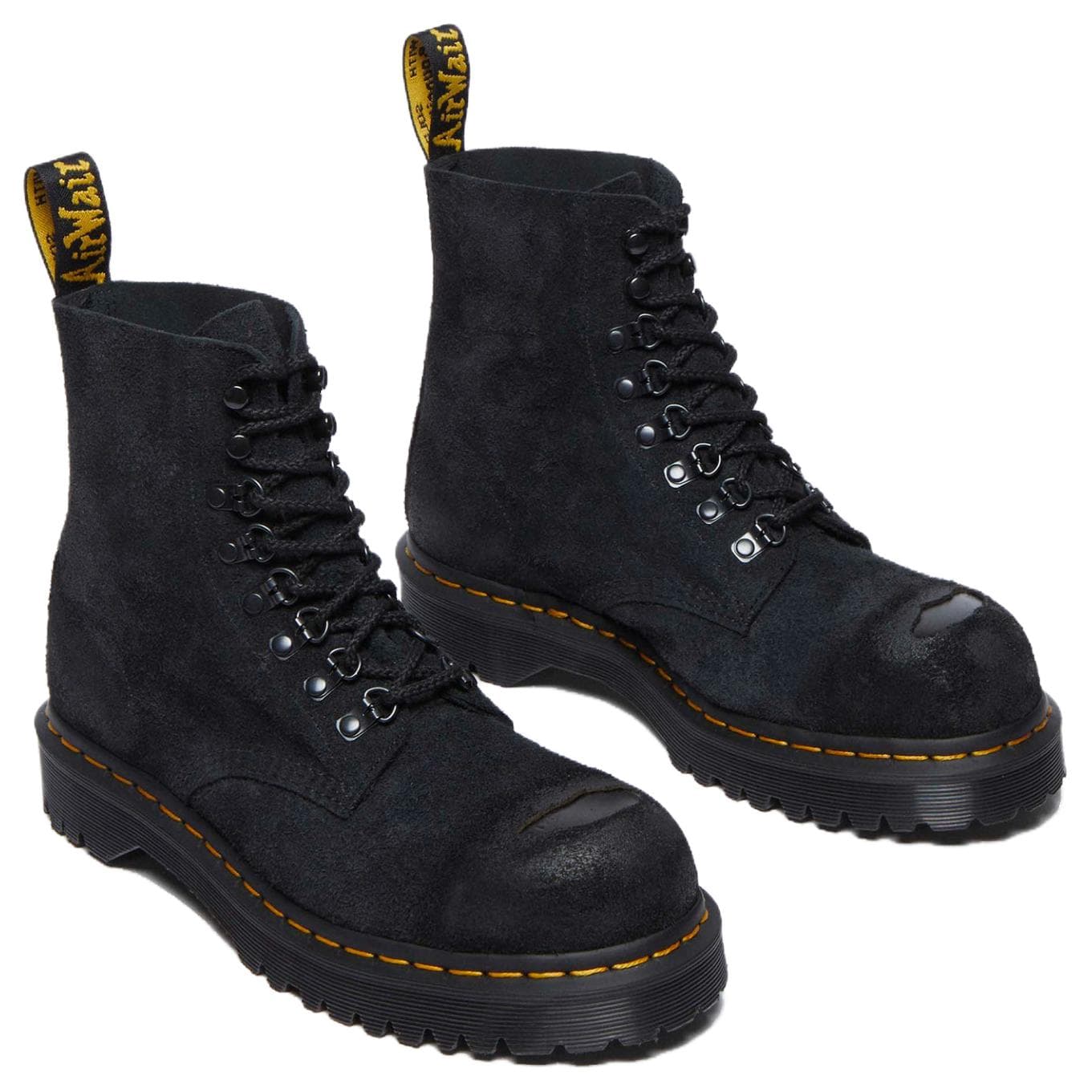 Ботинки Dr.Martens 1460 Короткие армейские ботинки 3,5 см унисекс черный - изображение 4