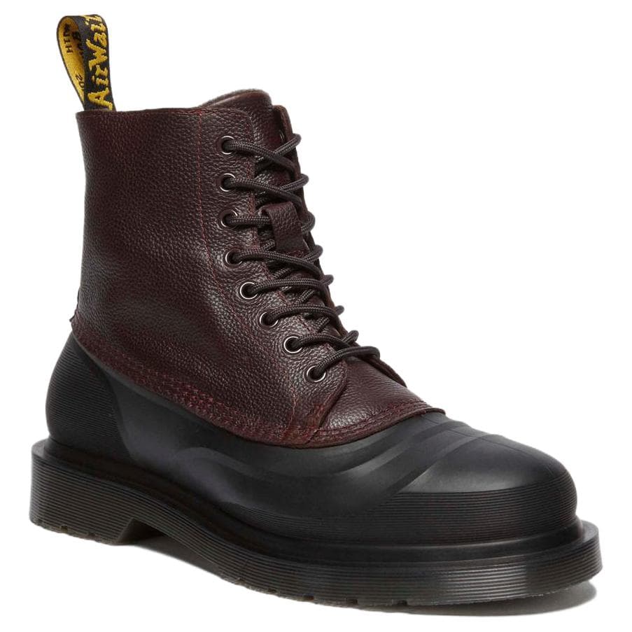 Ботинки Dr.Martens 1460 Кожаные Короткие Армейские Ботинки Унисекс Красный Черный - изображение 3