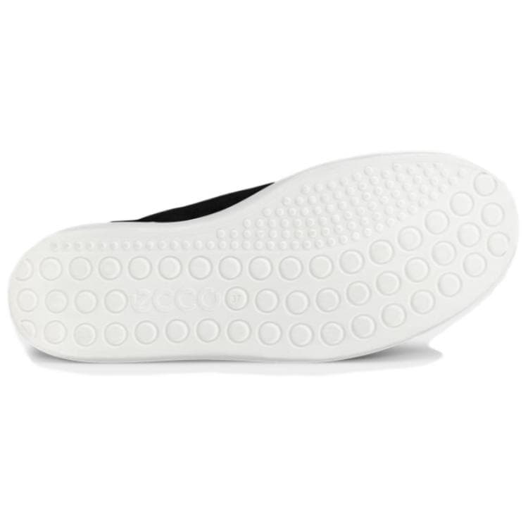 Кроссовки Ecco Classic кожаная обувь для скейтбординга с противоскользящим низким верхом женские черные - изображение 6