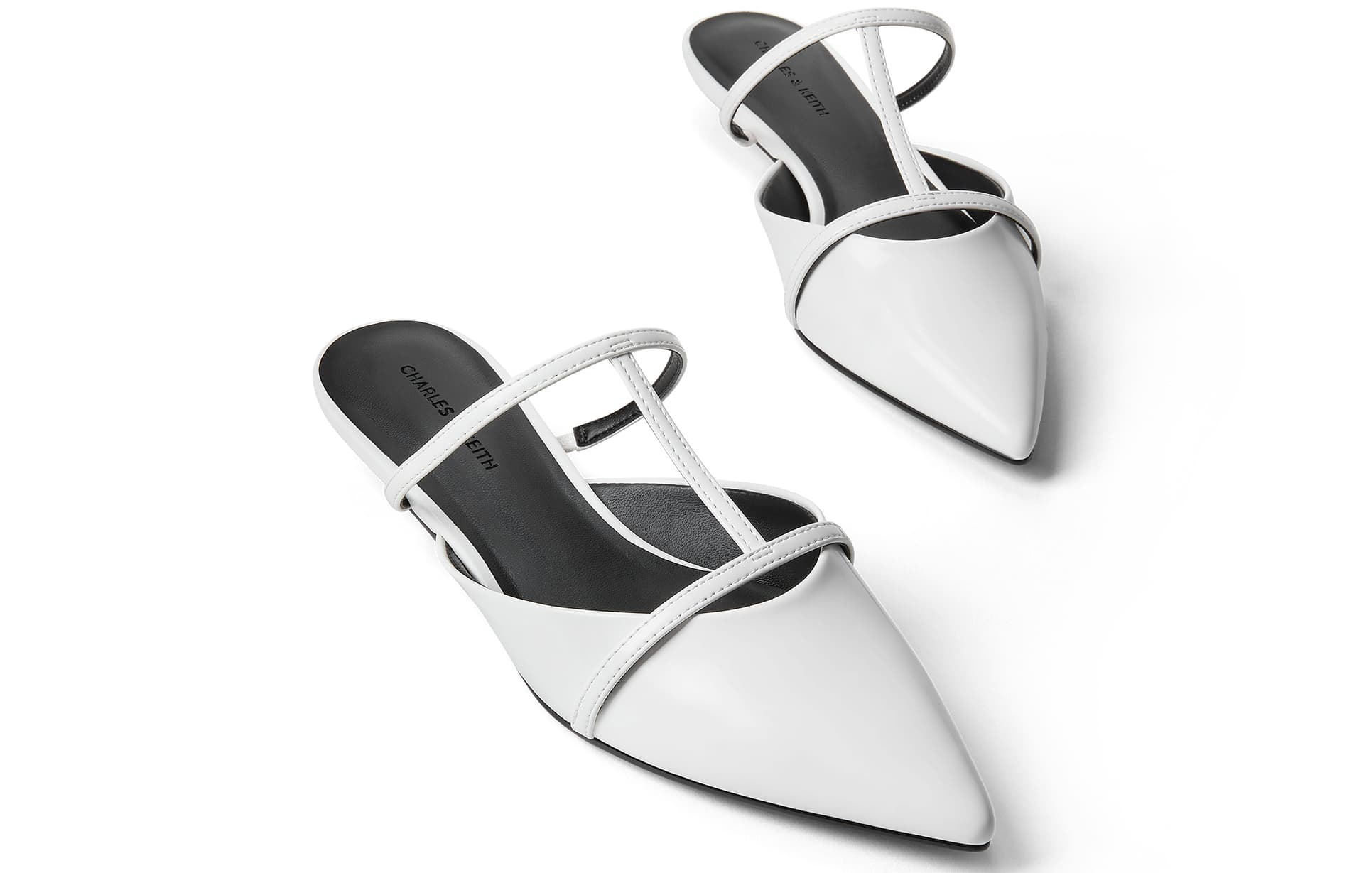 Сандалии CHARLESKEITH ck 2.8cm WhiteBlack BoxRed - изображение 3