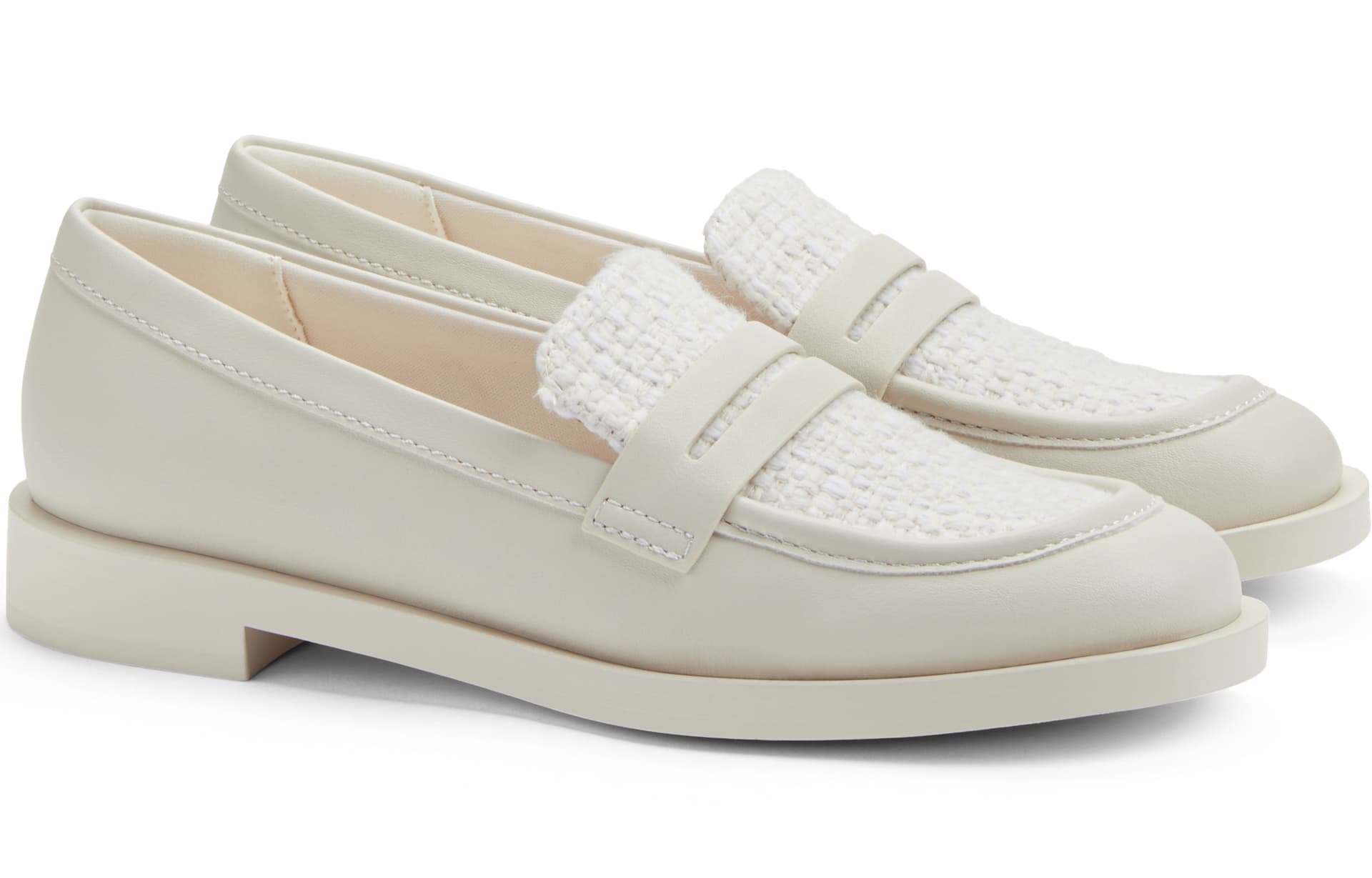 Лоферы CHARLES&KEITH PU Твид Повседневный Плоский Лоферы 2,4 см Женский - изображение 5