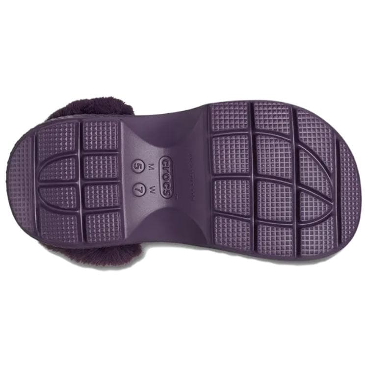 Сабо Crocs Stomp ЭВА Сабо Женские Глубокий Ирисовый Фиолетовый Плюшевый Секция Несъемная и Разборная - изображение 7