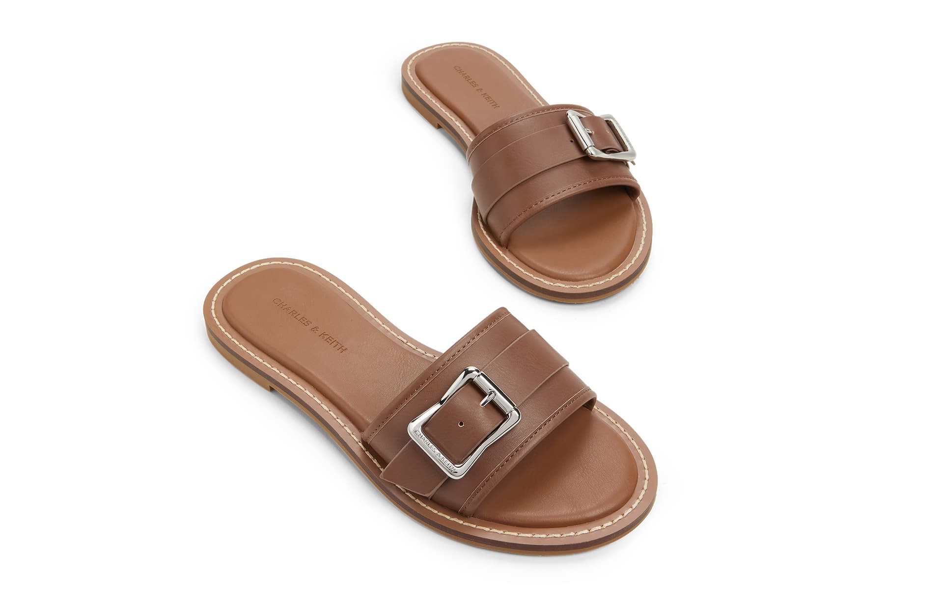 Сандалии CHARLESKEITH ck PU 1.2cm ChalkCARAMEL - изображение 3