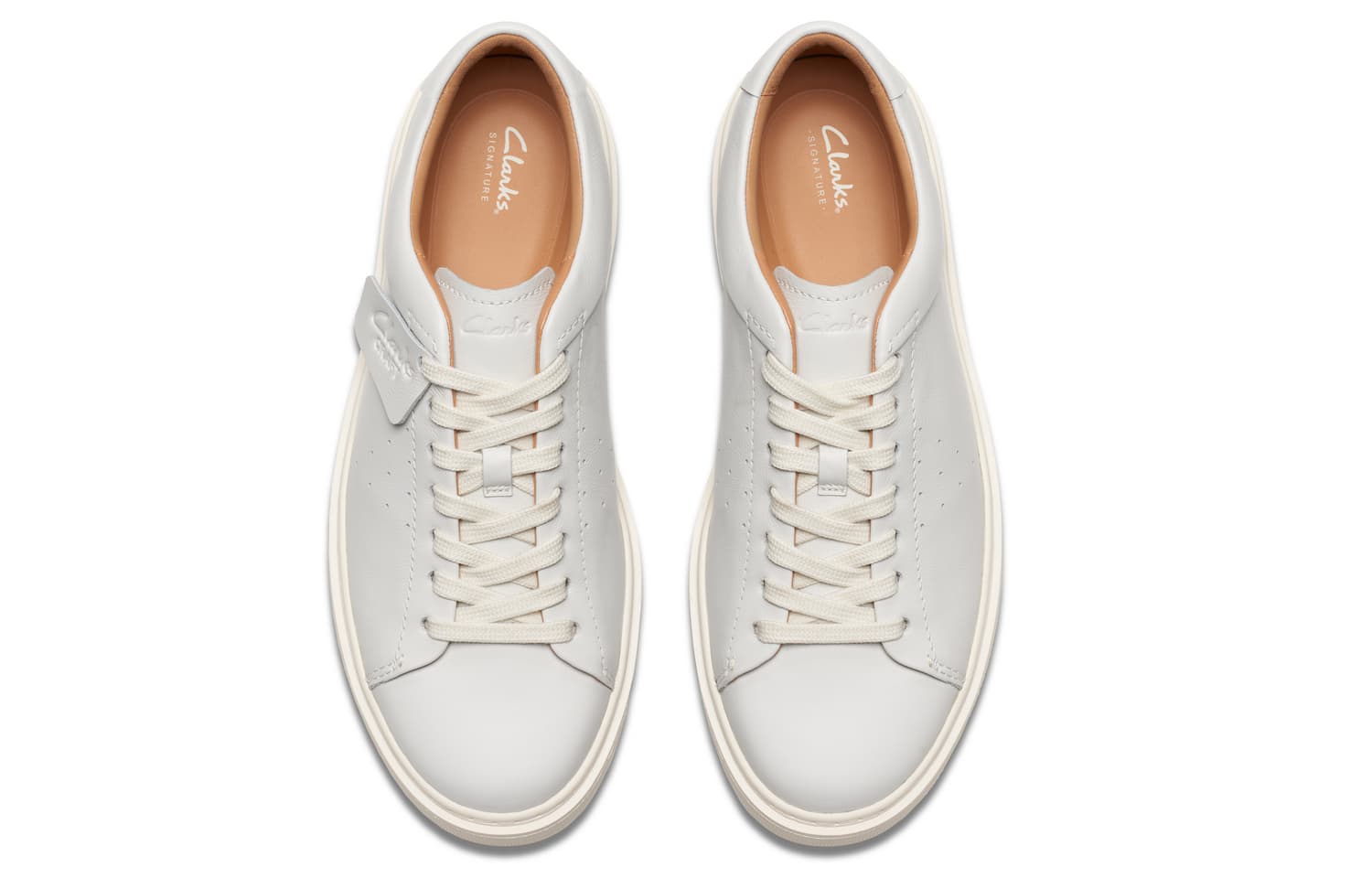 Кроссовки Clarks Yidong Series Leather Sneakers White - изображение 3