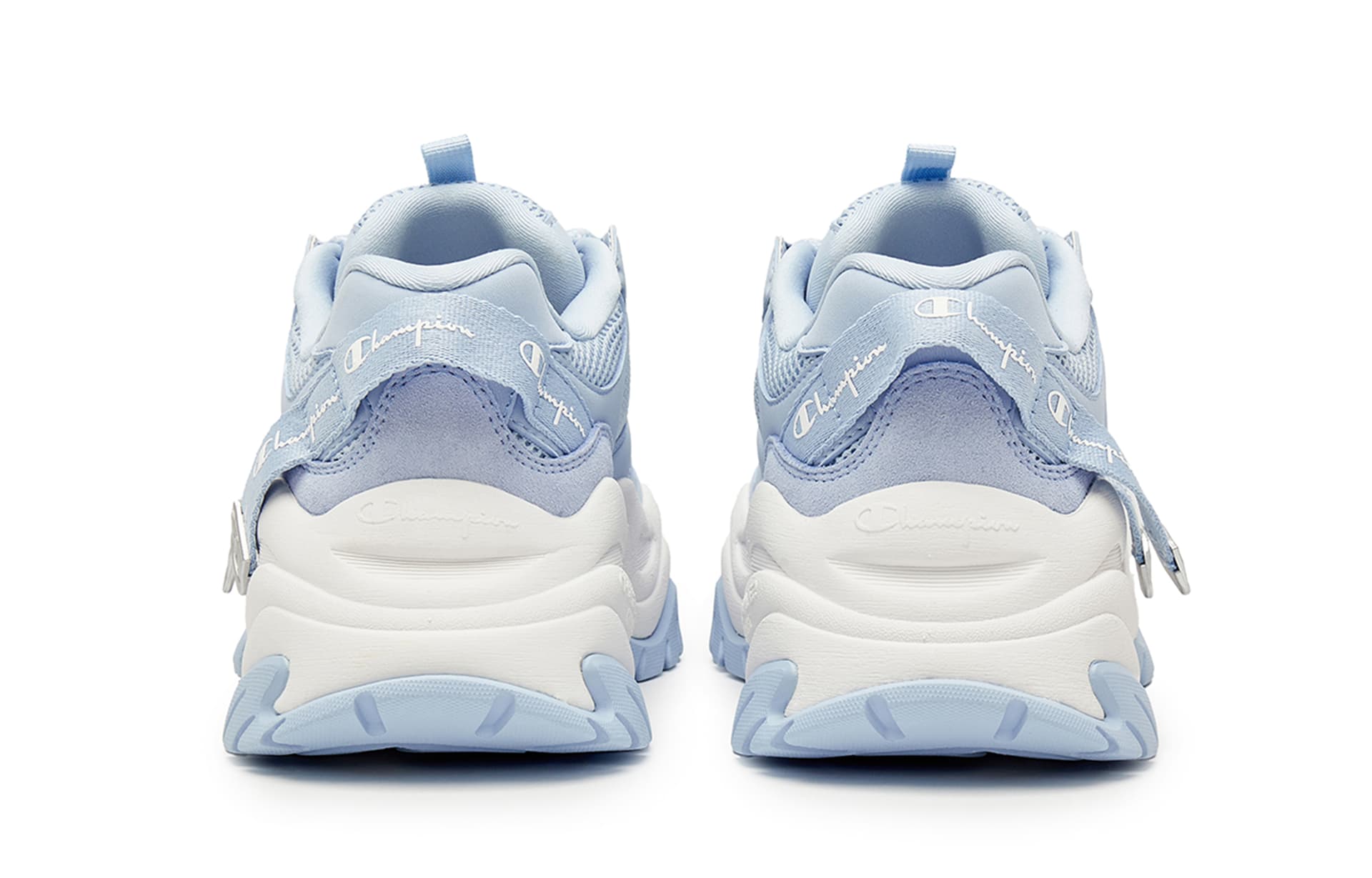 Кроссовки Champion Champ XXL Aurora Ткань Искусственная кожа на платформе Модный Повседневный Удобный Универсальный Противоскользящий Износостойкий Увеличение роста Лоу-топы Толстоподошвенные кроссовки Унисекс Peak Blue/Champion White - изображение 4