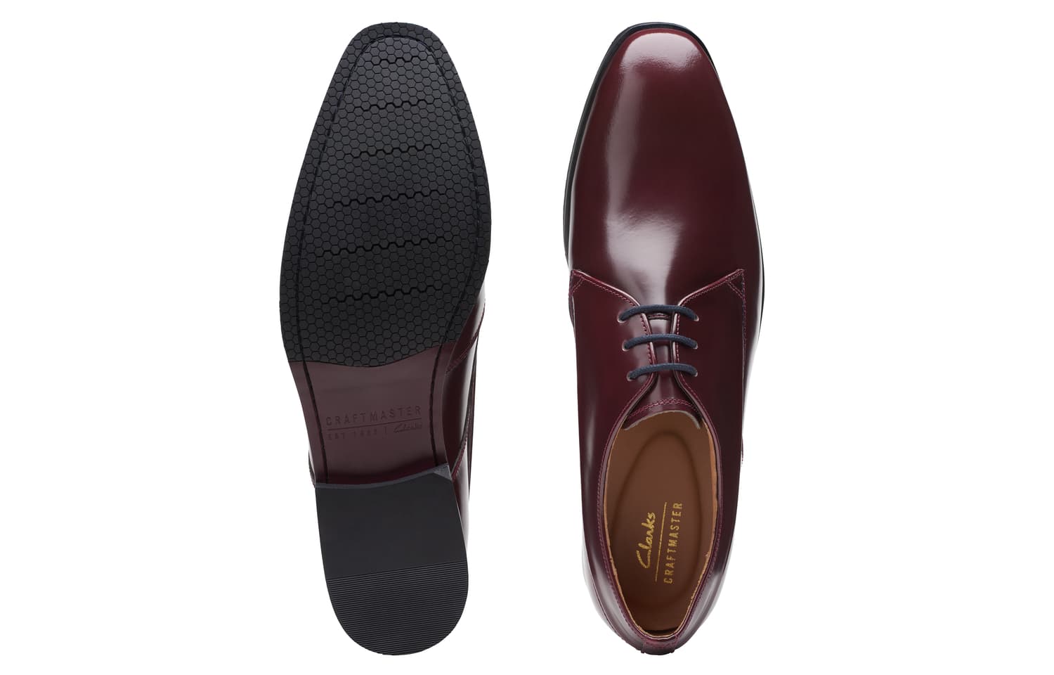 Clarks Craft Collection Мужские туфли Темно-красные - изображение 3