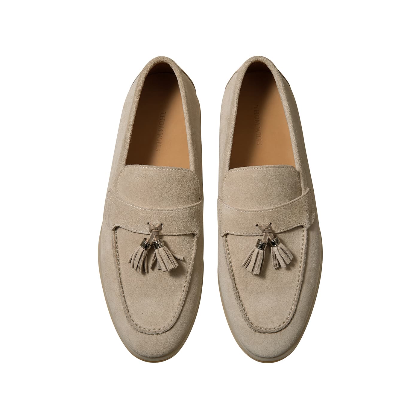 Лоферы THOM WILLS Британский стиль Бизнес Casual Замша Slip-ON Лоферы Мужские - изображение 3