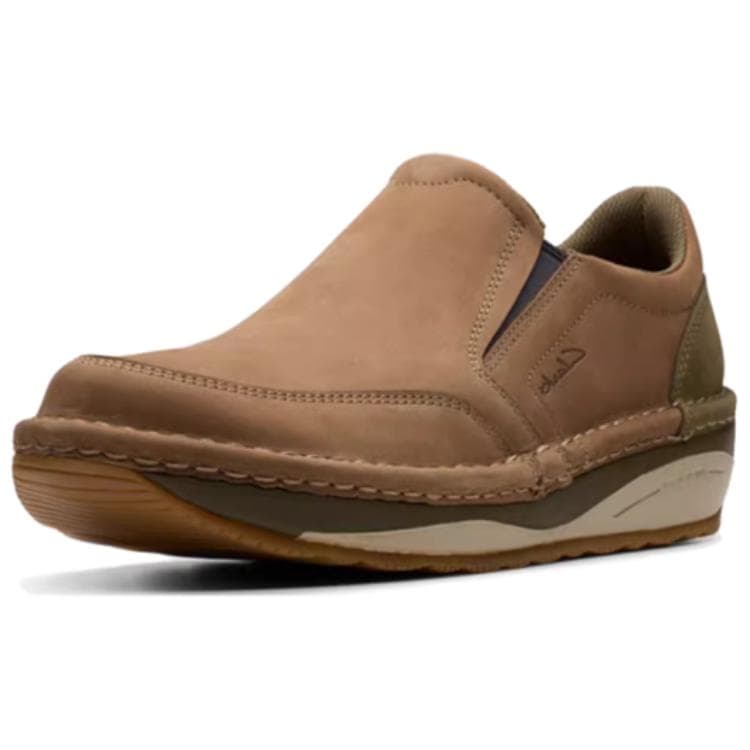 Кроссовки Clarks Коровья кожа Низкий топ Повседневная обувь Мужская Коричневый - изображение 2