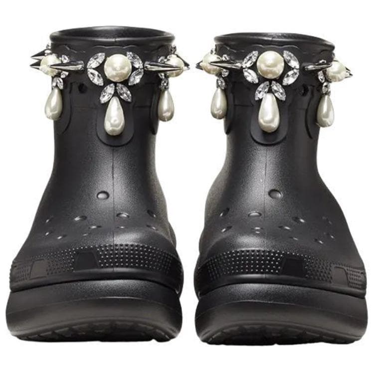 Сапоги CROCS x SIMONE ROCHA Удобные ботильоны 5,2CM Женские Черные - изображение 6