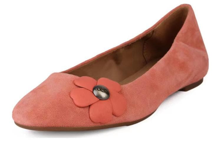 Тапочки UGG Artificial Suede Casual Shoes Women's Light Pink UGG Искусственная замша Повседневная обувь Женская Светло-розовая - изображение 2