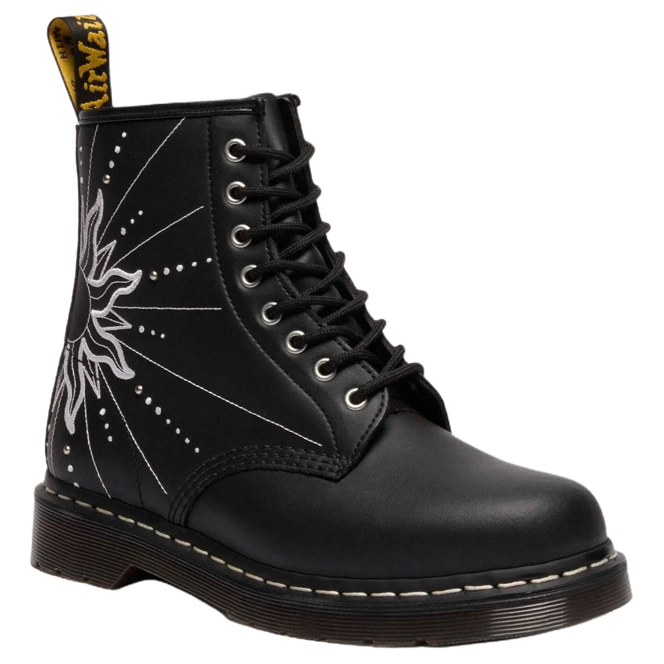 Ботинки Dr.Martens 1460 Солнечный FLARE Кожаные Армейские Ботинки 3 см Унисекс Черные - изображение 2