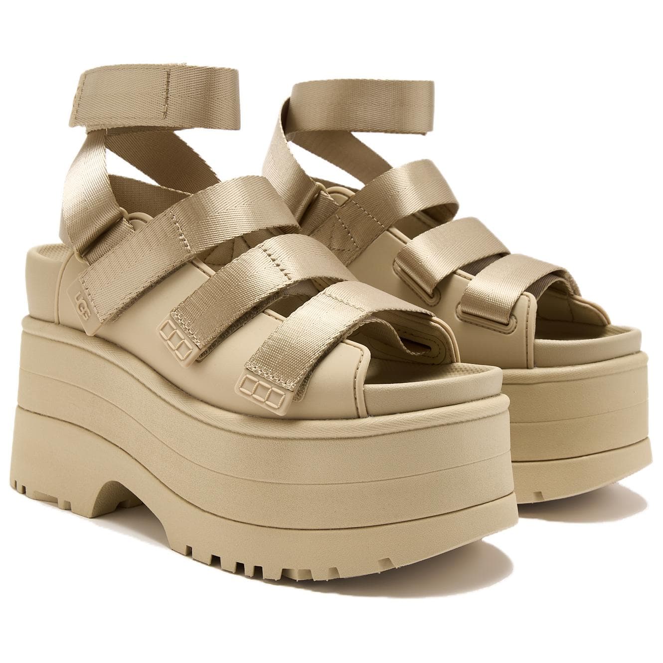 Сандалии UGG Goldenrise Кожа Сандалии гладиаторы 7 5 см Женские Тауповый - изображение 2