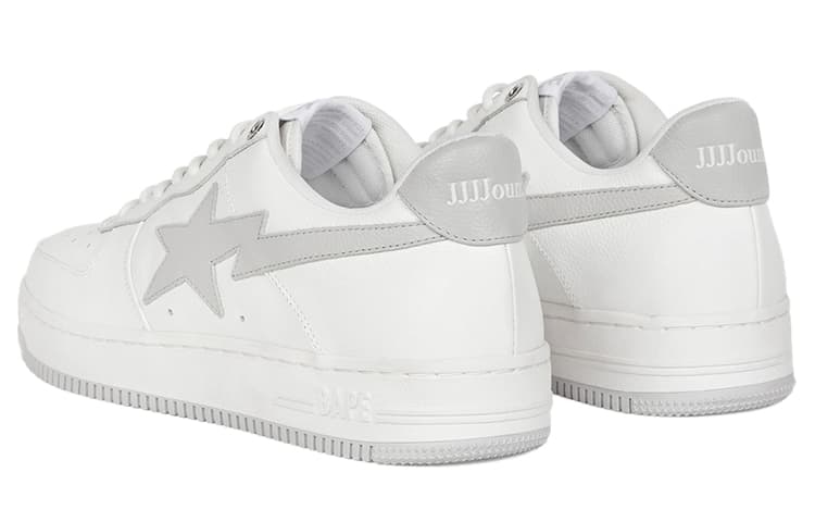 Кроссовки JJJJound x A BATHING APE STA White Grey - изображение 4