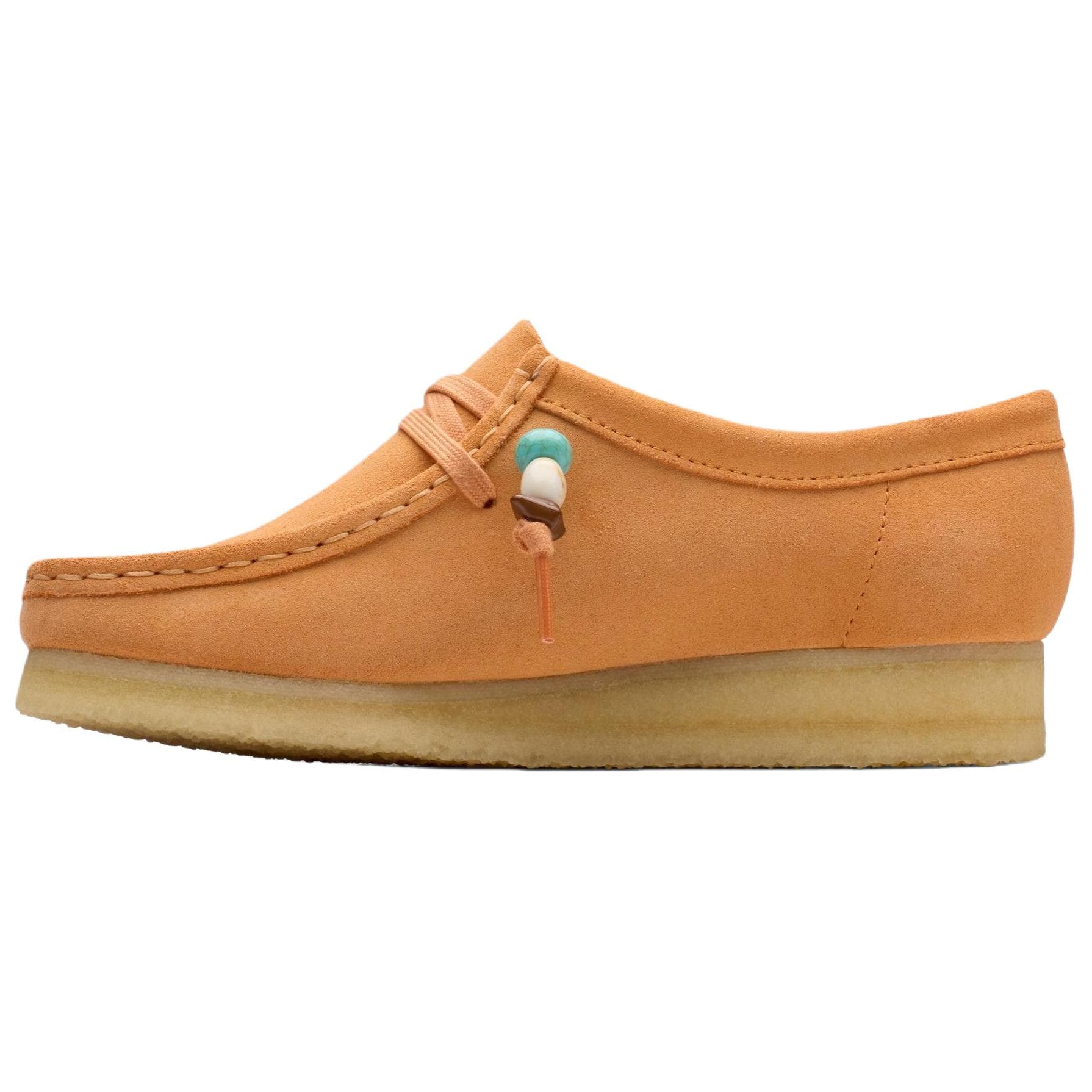 Тапочки Clarks Wallabee Повседневная обувь Женская Оранжевая - изображение 1