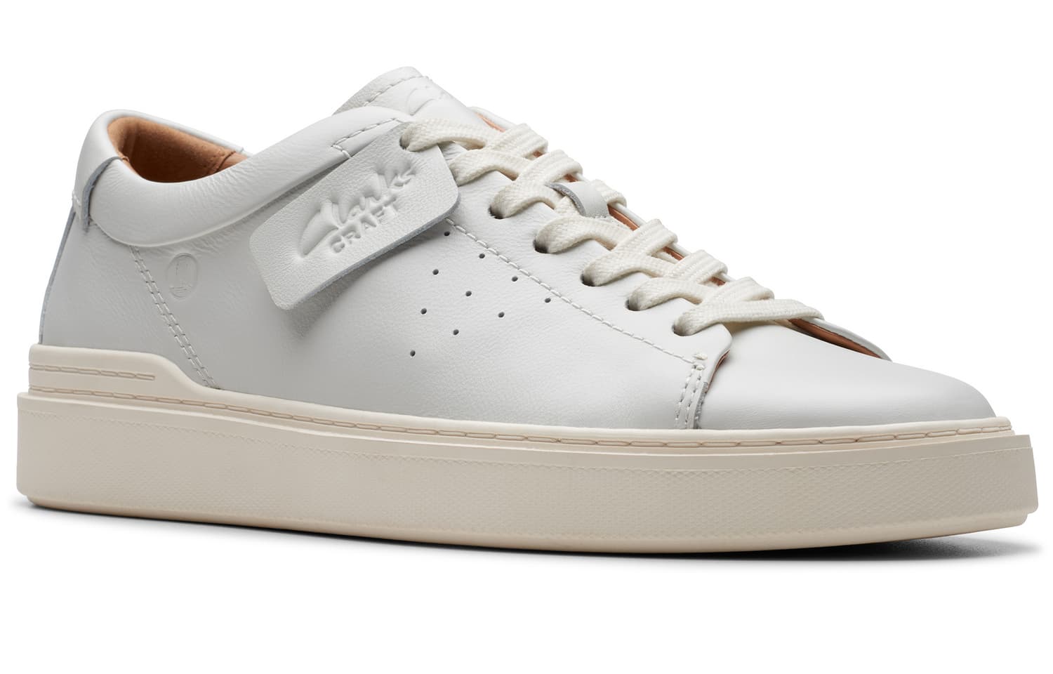 Кроссовки Clarks Yidong Series Leather Sneakers White - изображение 2
