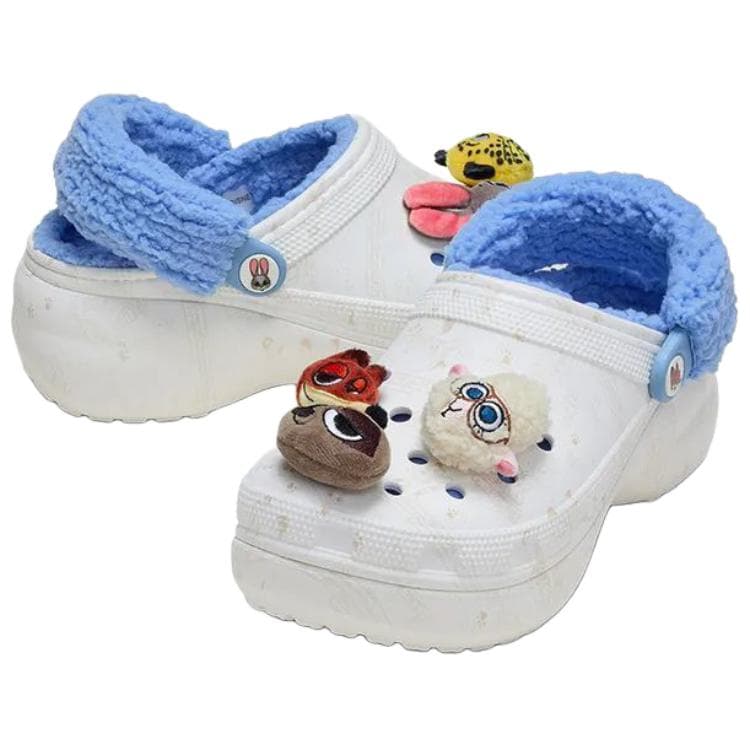 Сабо Crocs x Disney Classic Platform Clog Классический Зверополис Облако Платформа визуально увеличивает рост Сабо Женские - изображение 4
