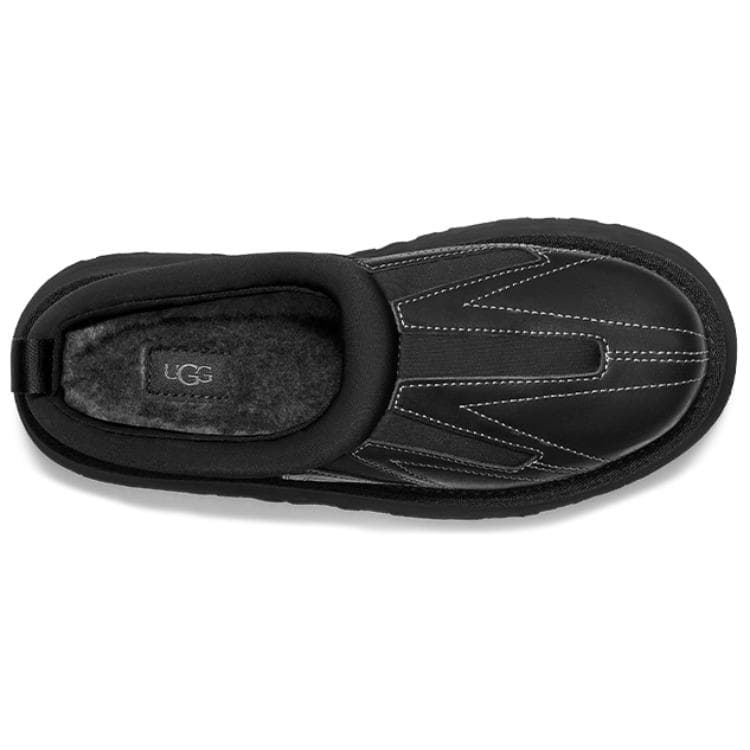 Сандалии UGG Tazz с флисовой подкладкой модные удобные мюли устойчивые к истиранию домашние тапочки для женщин черный - изображение 4