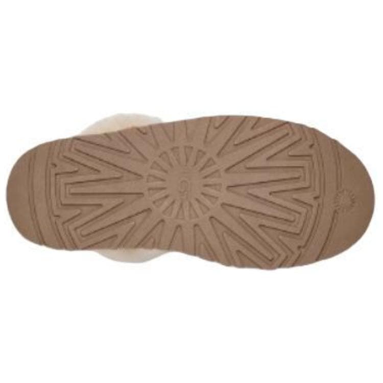 Сандалии UGG Slip-On Круглый носок С флисовой подкладкой Мюли ЭВА Устойчивые к истиранию Домашние тапочки Женские Каштановый - изображение 6