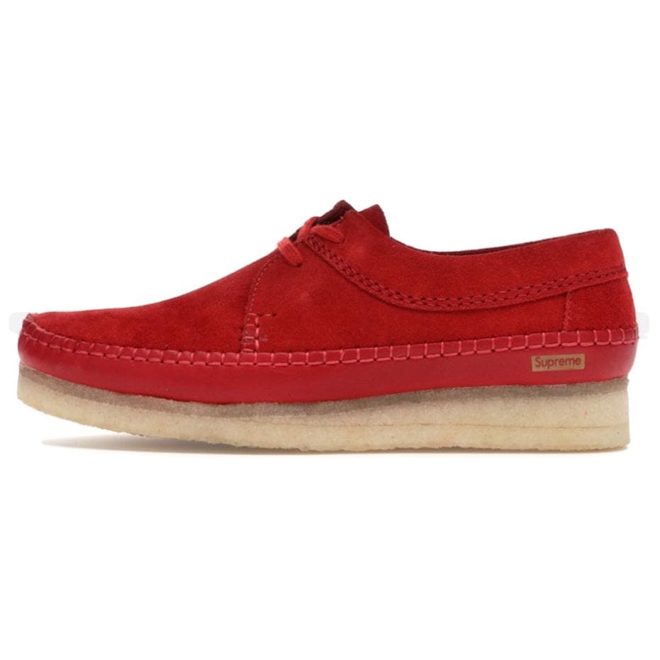 Ботинки Supreme X Clarks Weaver Повседневная обувь Мужская Красная - изображение 1