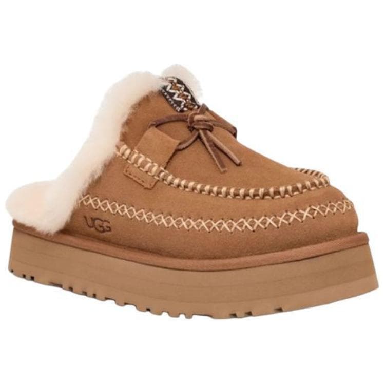Сандалии UGG Slip-On Круглый носок С флисовой подкладкой Мюли ЭВА Устойчивые к истиранию Домашние тапочки Женские Каштановый - изображение 3