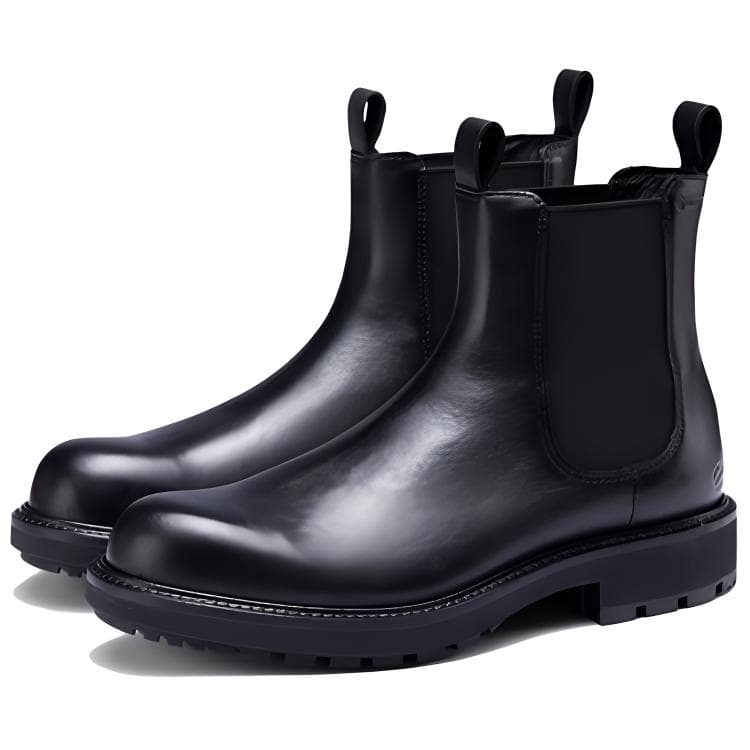 Ботинки челси Ecco Urban Oslo Коровья кожа Короткий Челси 4CM Мужской Черный - изображение 5