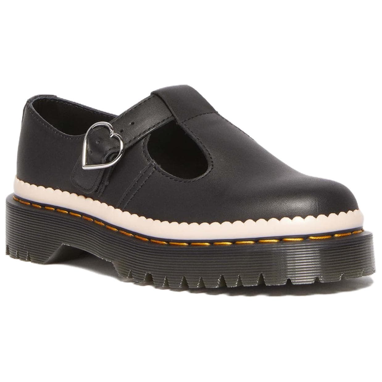 Тапочки Dr.Martens 1460 POLLEY BEX Кожа Повседневная обувь 3,5 см Женская Черная Розовая - изображение 2