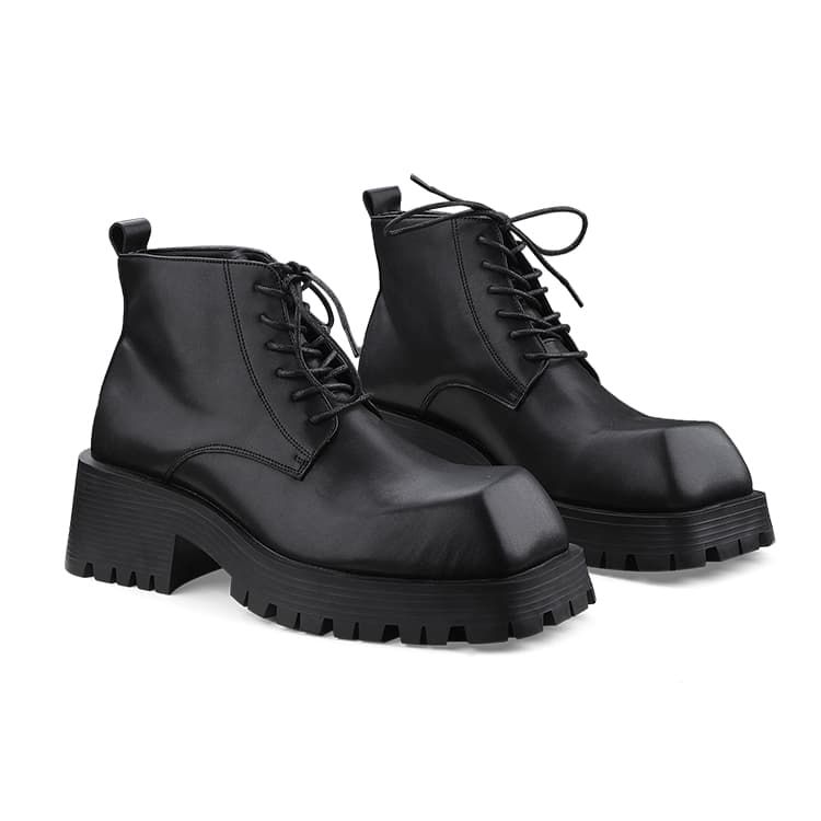 Ботинки HANQIAORIJI Derby Boots Black - изображение 3