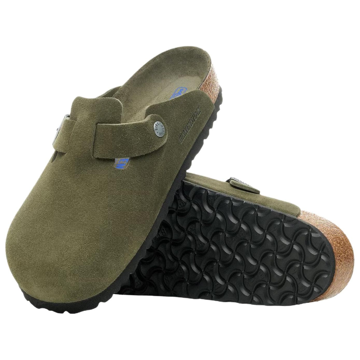 Сандалии Birkenstock Boston Soft Footbed ЭВА Отсутствие специальных функций Закрытые тапочки Унисекс Зелёный - изображение 5