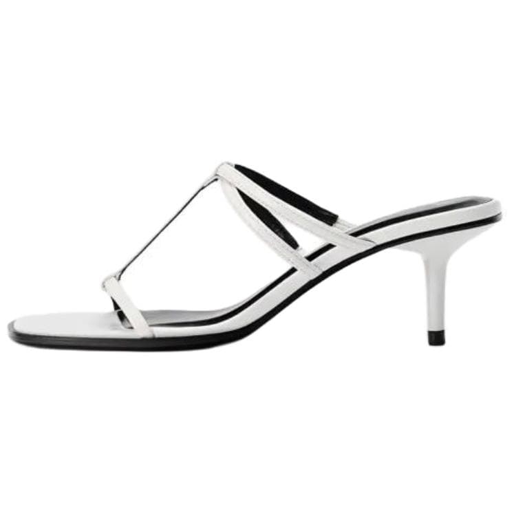 Сандалии ZARA Шлепанцы Женские Белые - изображение 1