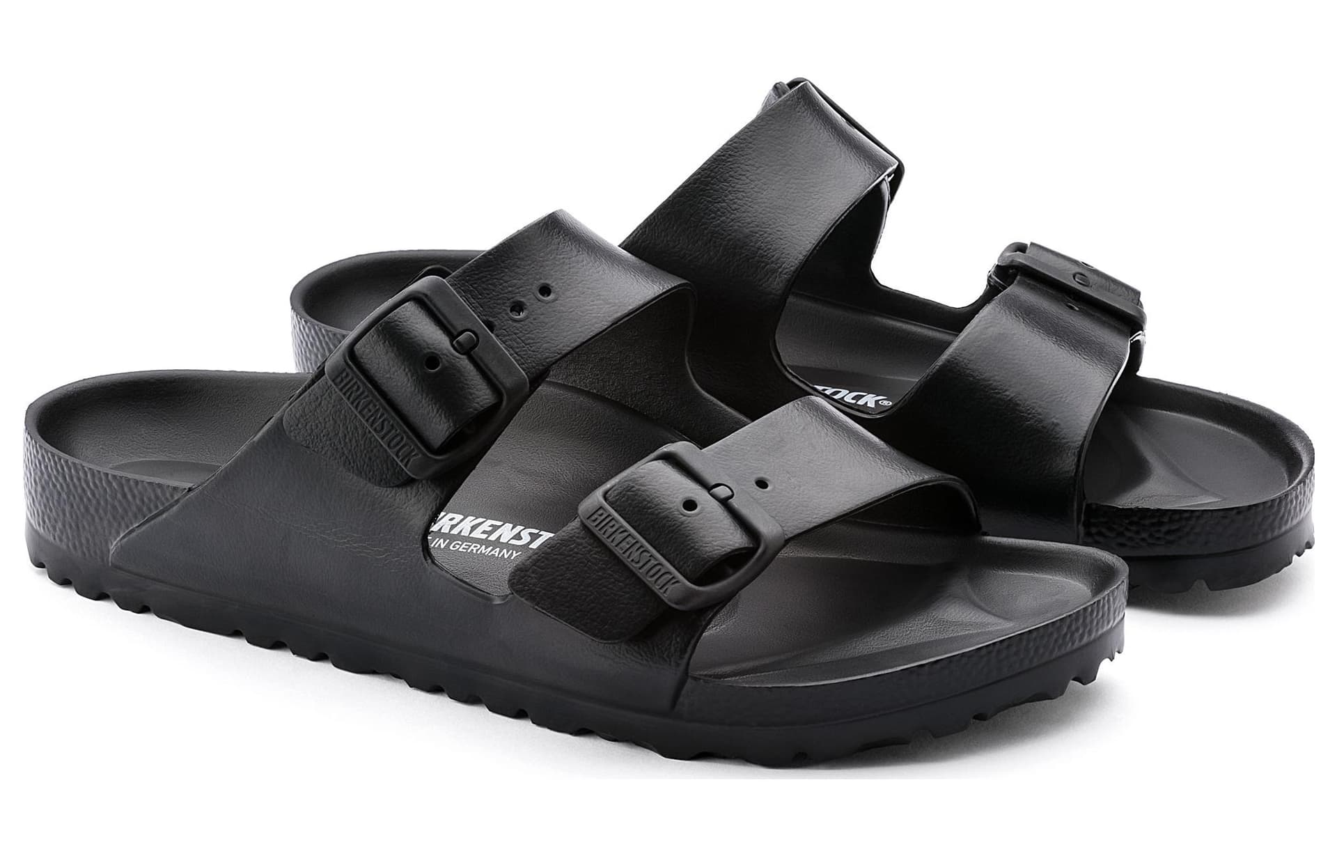 Сандалии Birkenstock противоскользящие шлепанцы женские черные узкая версия - изображение 4