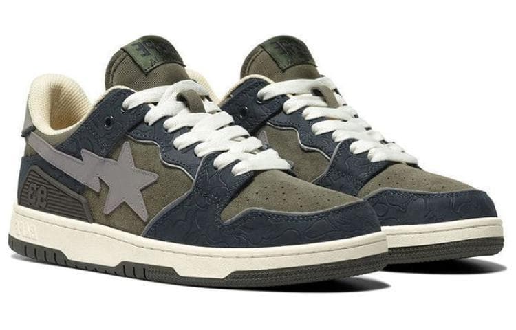 Кроссовки A BATHING APE SK8 STA Olive - изображение 4