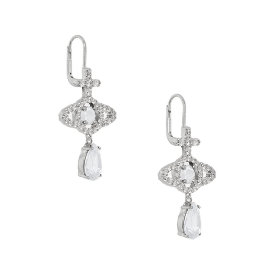 Серьги Серьги-гвоздики Vivienne Westwood унисекс серебристый белый - изображение 3