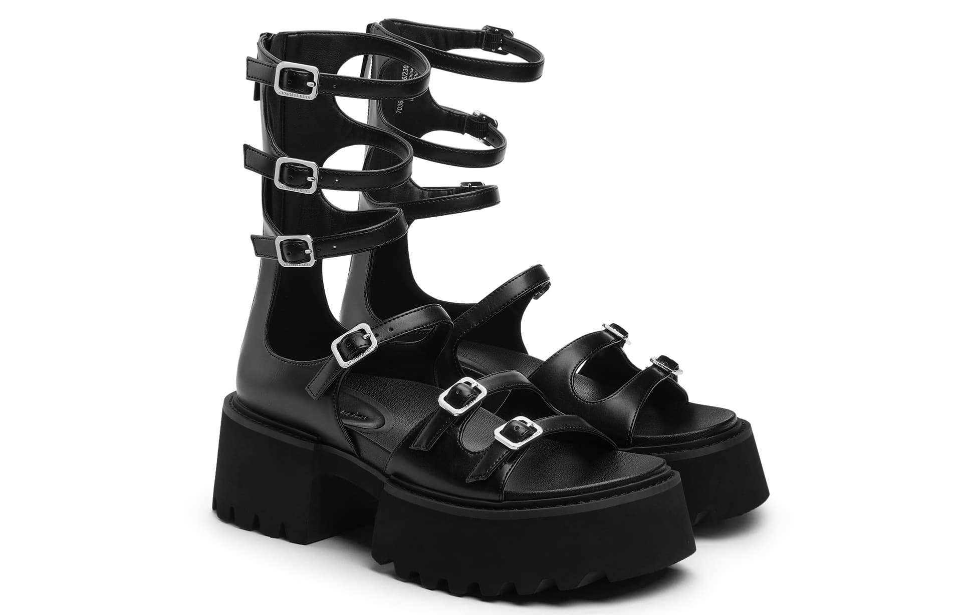 Сандалии CHARLESKEITH ck PU 5.6cm Black - изображение 2