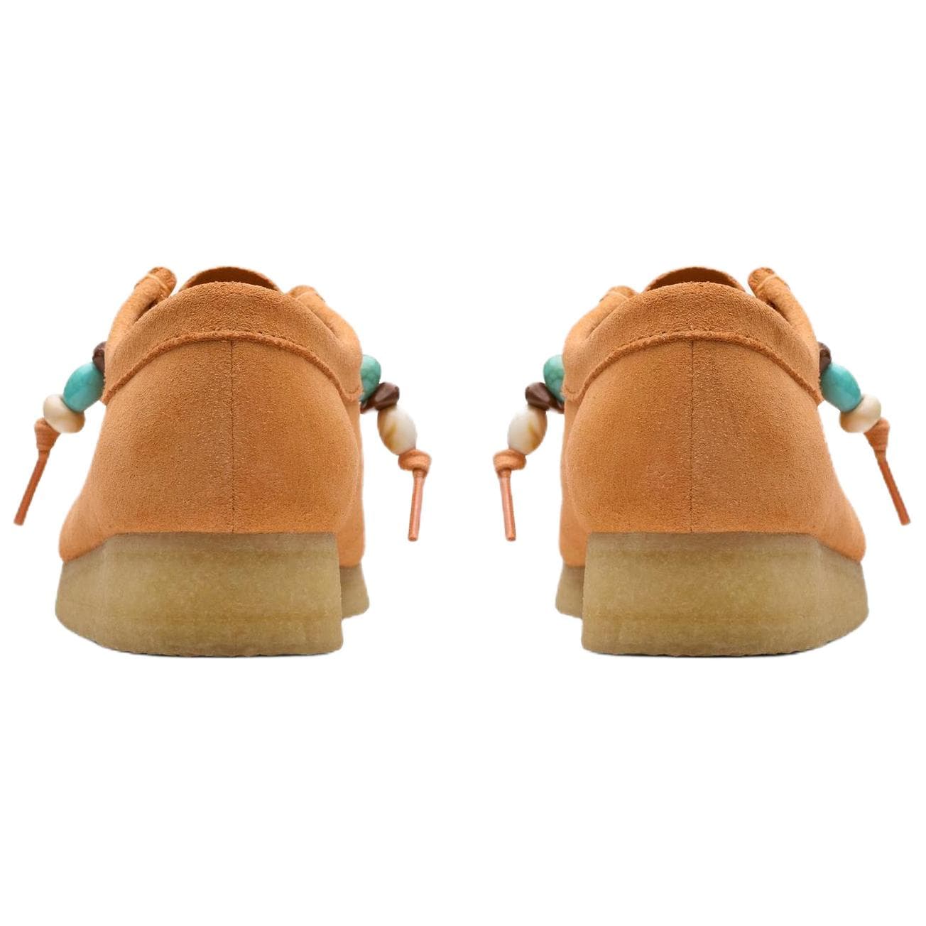 Тапочки Clarks Wallabee Повседневная обувь Женская Оранжевая - изображение 5