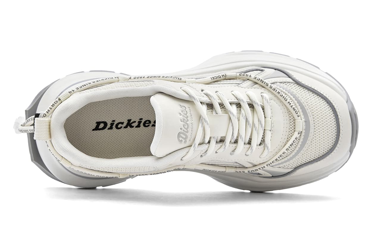 Кроссовки Dickies Низкие кеды с толстой подошвой женские бежевые - изображение 4