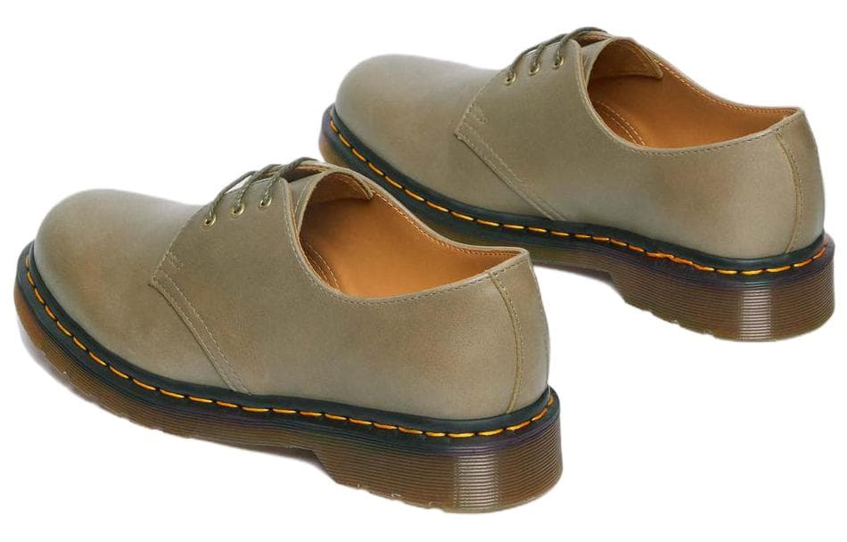 Dr.Martens 1461 Кожа Повседневные кожаные туфли Мужские Оливковые - изображение 3
