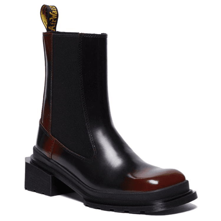 Ботинки челси Dr.Martens Коровья кожа Челси Женские Черный Красный - изображение 2