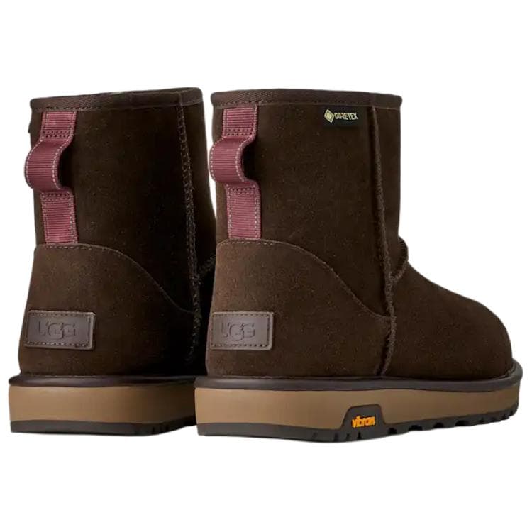 Ботинки зимние UGG CLASSIC MINI GTX Термический Водонепроницаемый Короткий Снегобут Мужской Темно-Коричневый - изображение 5