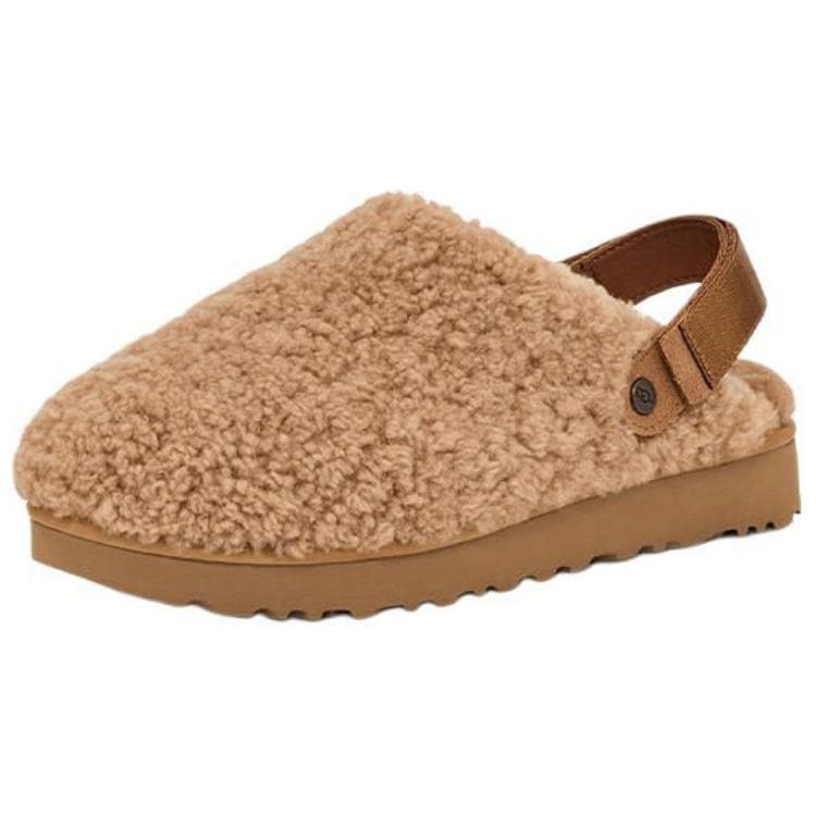 Сандалии UGG Модный Удобный С флисовой подкладкой мюли противоскользящие домашние тапочки для женщин коричневый - изображение 3