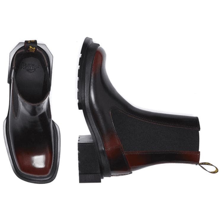 Ботинки челси Dr.Martens Коровья кожа Челси Женские Черный Красный - изображение 4