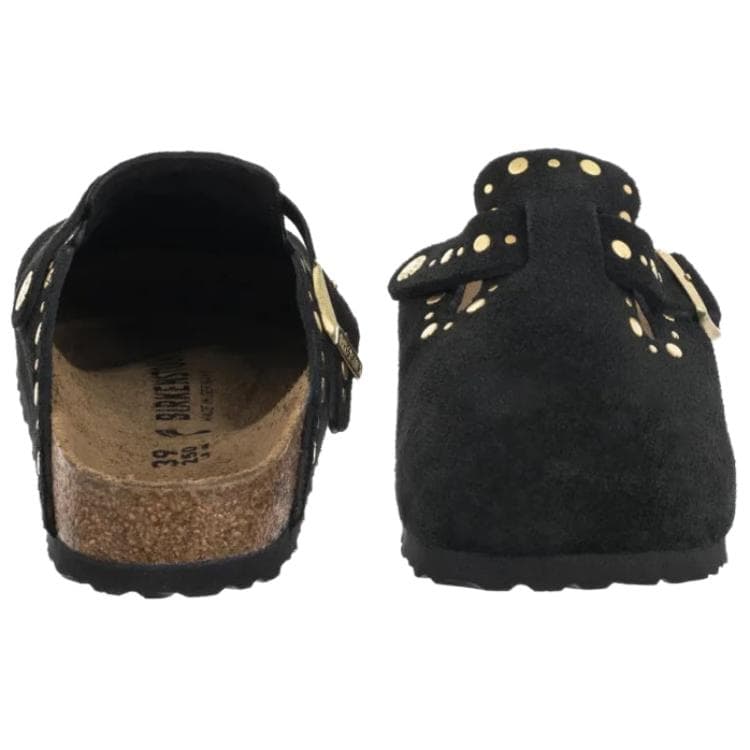 Сандалии Birkenstock Boston Домашние тапочки с закрытым носом Женский Черный - изображение 4