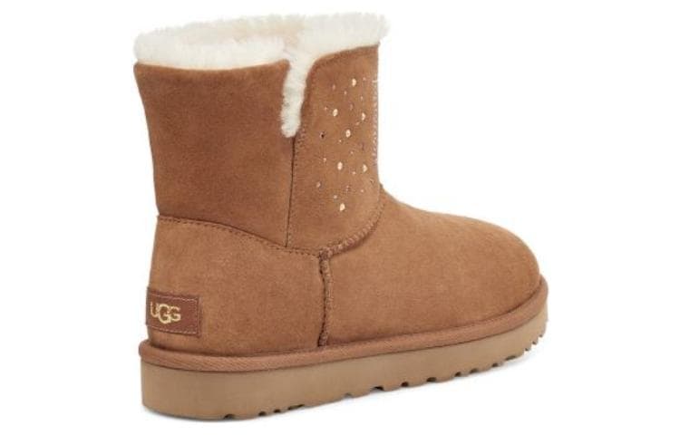 Ботинки зимние UGG Short Crystal Embellished Boot Chestnut - изображение 4