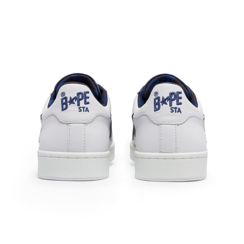 Кроссовки A BATHING APE Черепа STA Кожа Низкие Кроссовки для скейтбординга Женские - изображение 3