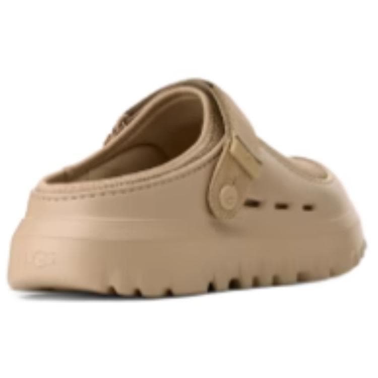 Сандалии UGG противоскользящие закрытые тапочки унисекс цвет темно-песочный - изображение 3