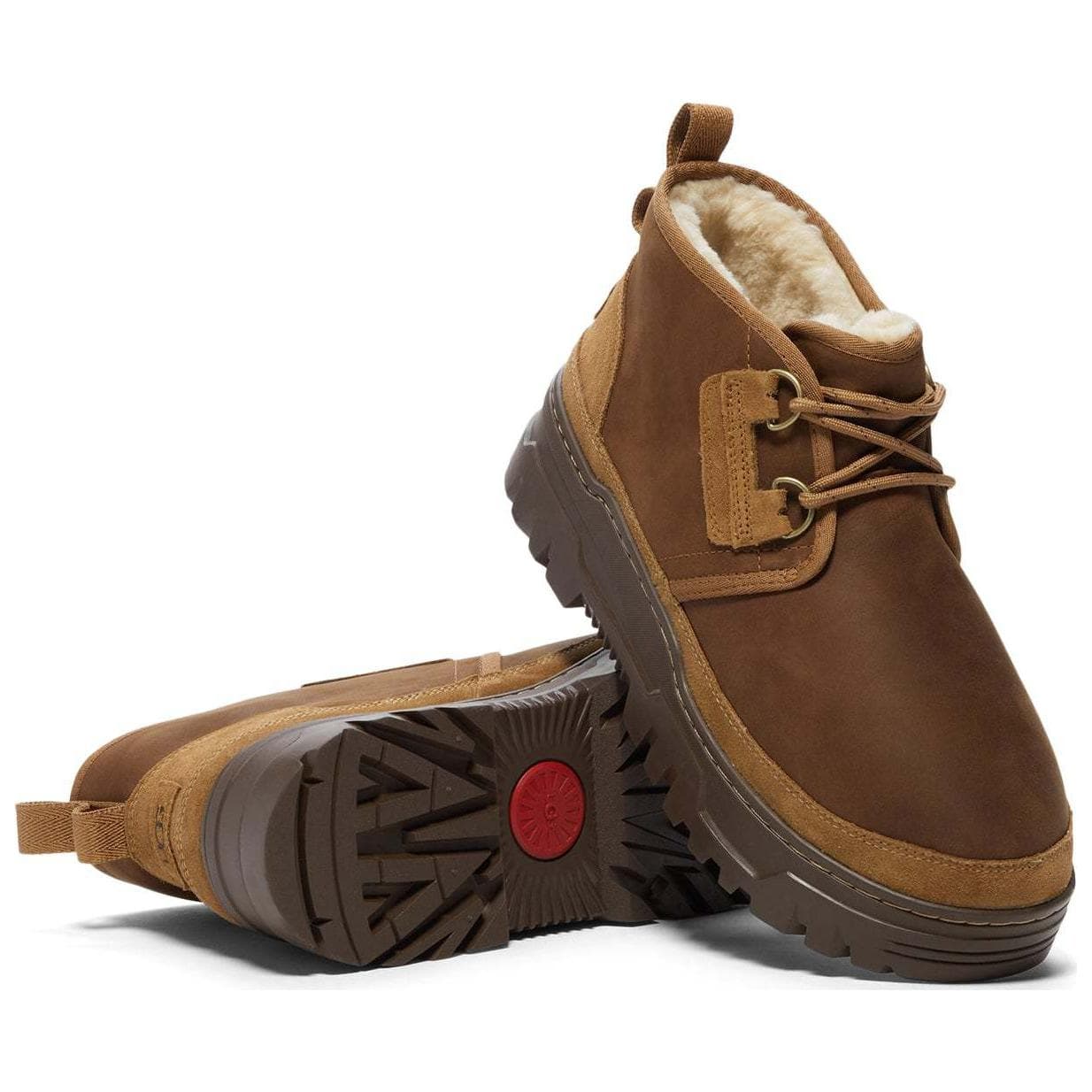 Ботинки зимние UGG Neumel с флисовой подкладкой комфортные универсальные короткие зимние ботинки для мужчин коричневые - изображение 5