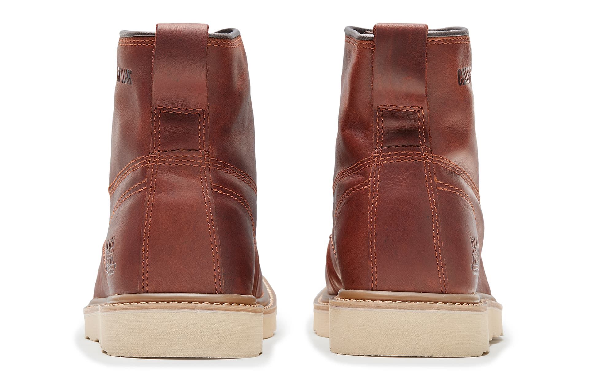 Ботинки уличные CAT Glenrock Mid Brown Red - изображение 4