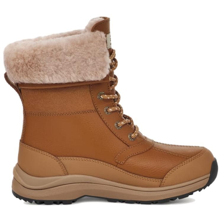 Ботинки уличные UGG Zaylee Кожа Теплоизоляционный Короткий MID Голень Аутдор Женский Коричневый - изображение 2