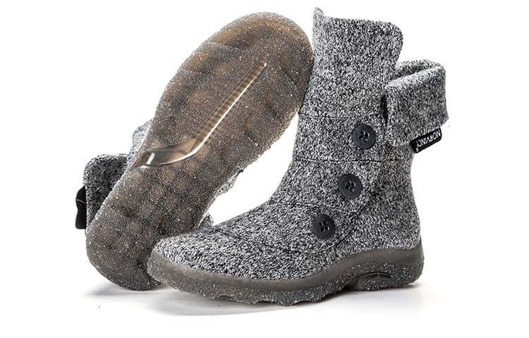 Ботинки зимние NORVINCY Mid-Calf Button Snow Boots Gray - изображение 2