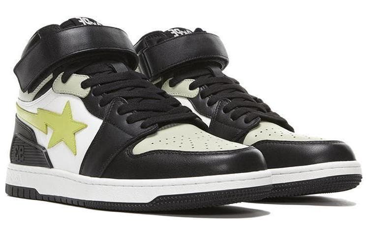Кроссовки A BATHING APE BLOCK STA HI Black Green - изображение 3